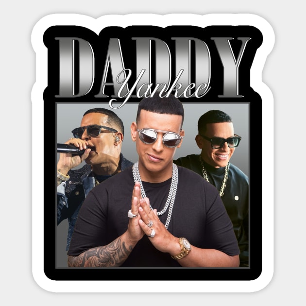 VINTAGE BOOTLEG DADDY YANKEE 90S Sticker by Archer Expressionism Style